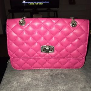 Pink express hand bag